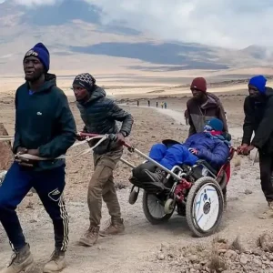 Kilimanjaro Climbing With Wheel Chair